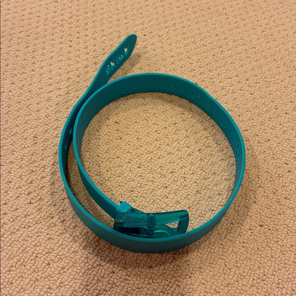 Teal Skimp Silicone Belt